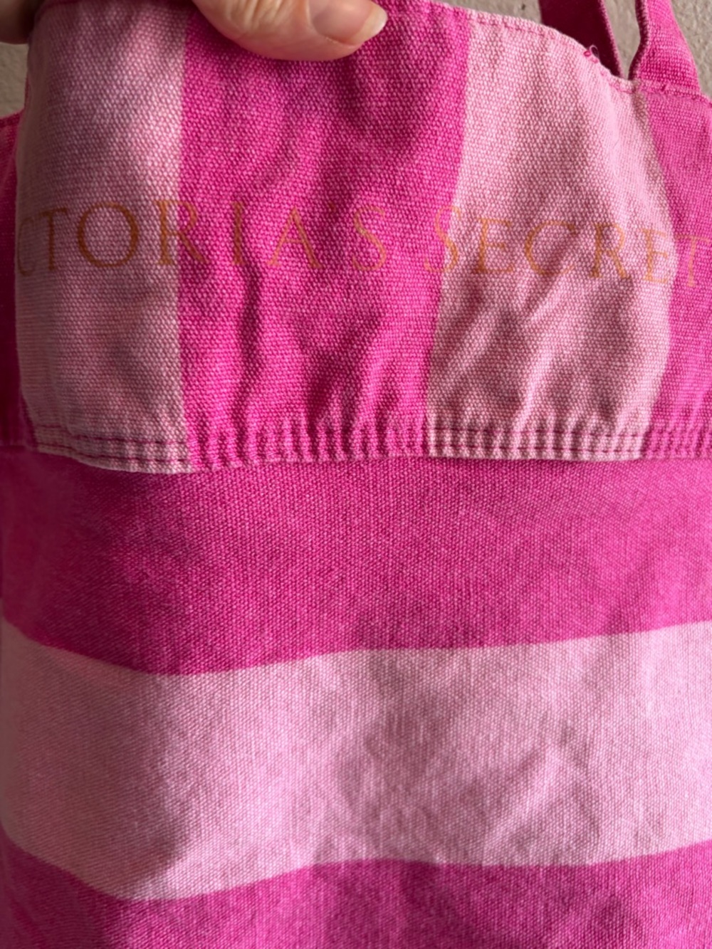 Victoria secret pink stripe beach tote - Picture 3 of 5